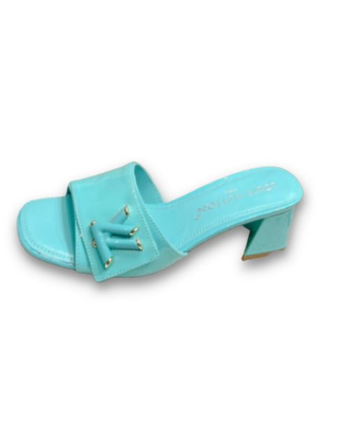 L0vis Vvtt0n Shake Mule Jade Green For Women