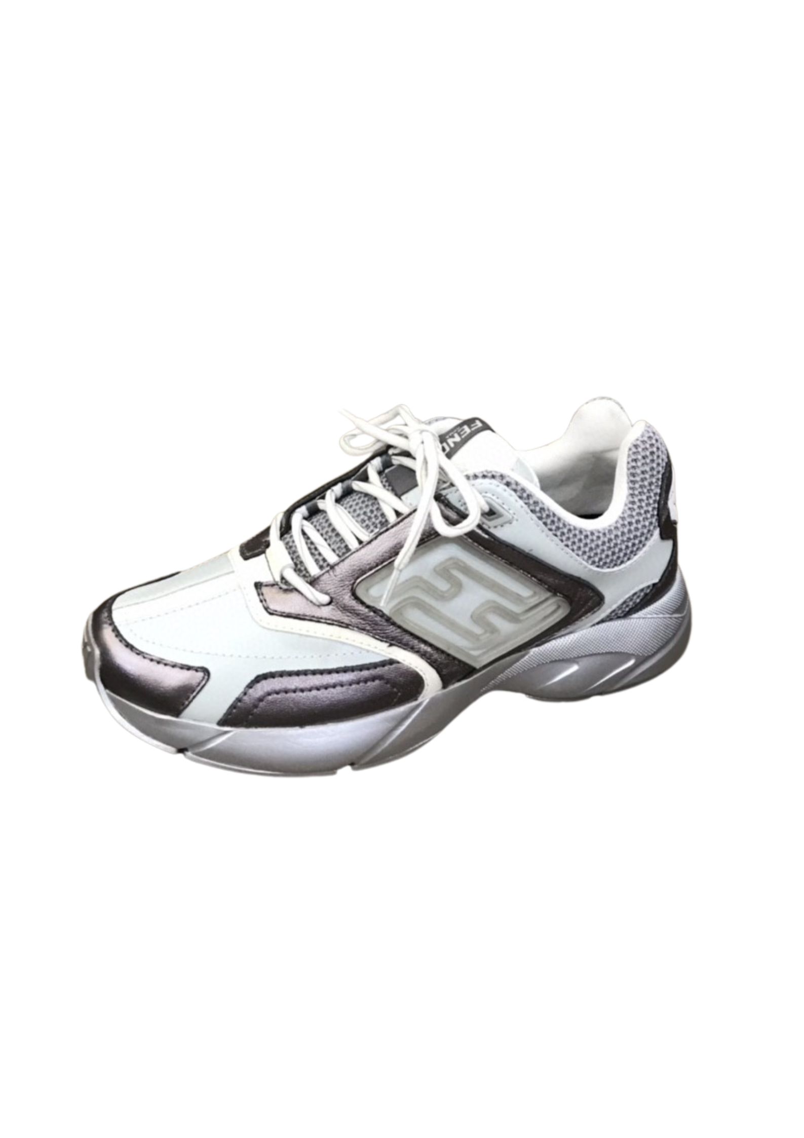 FD F**di Faster Trainers Sneakers Black And White For Women