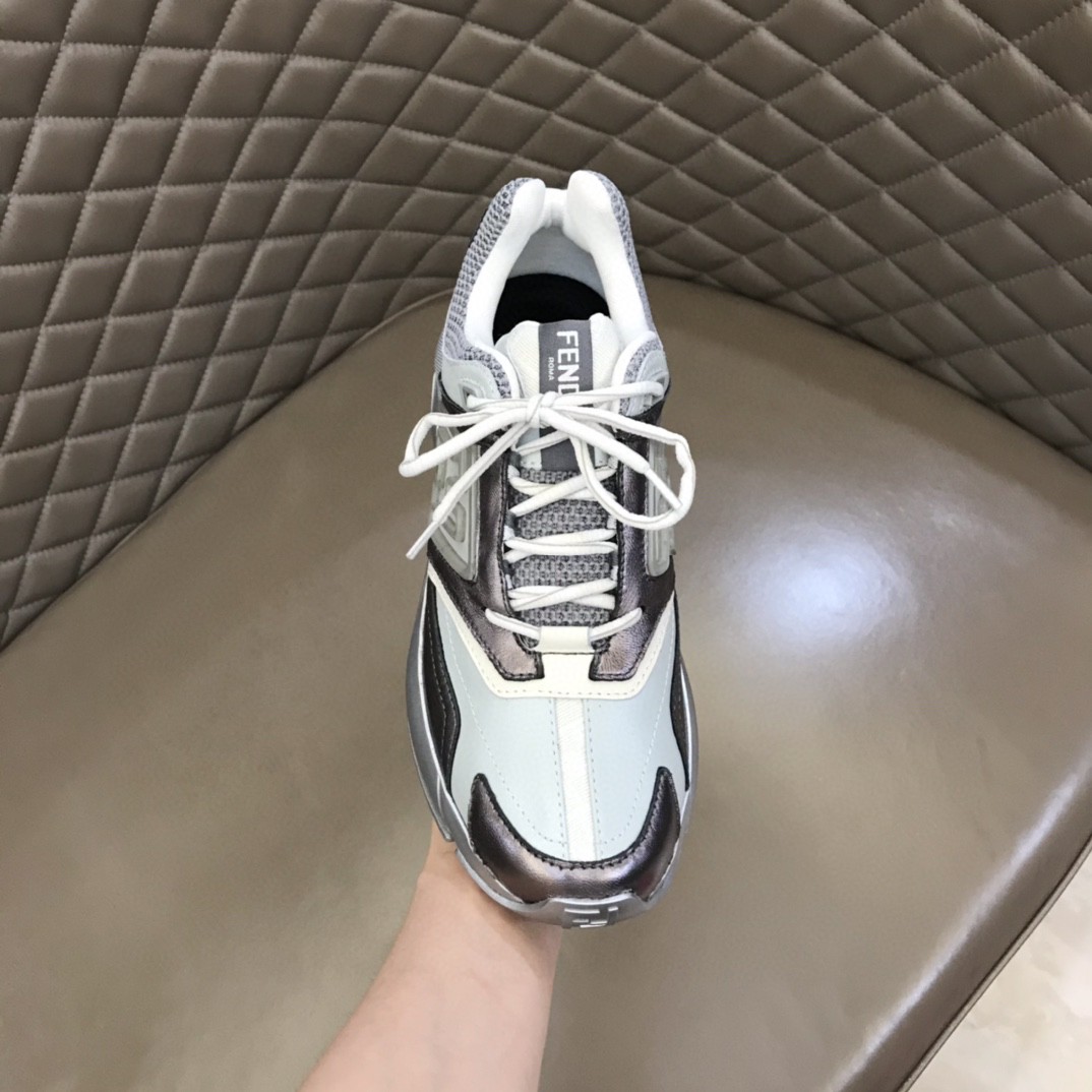FD F**di Faster Trainers Sneakers Black And White For Women