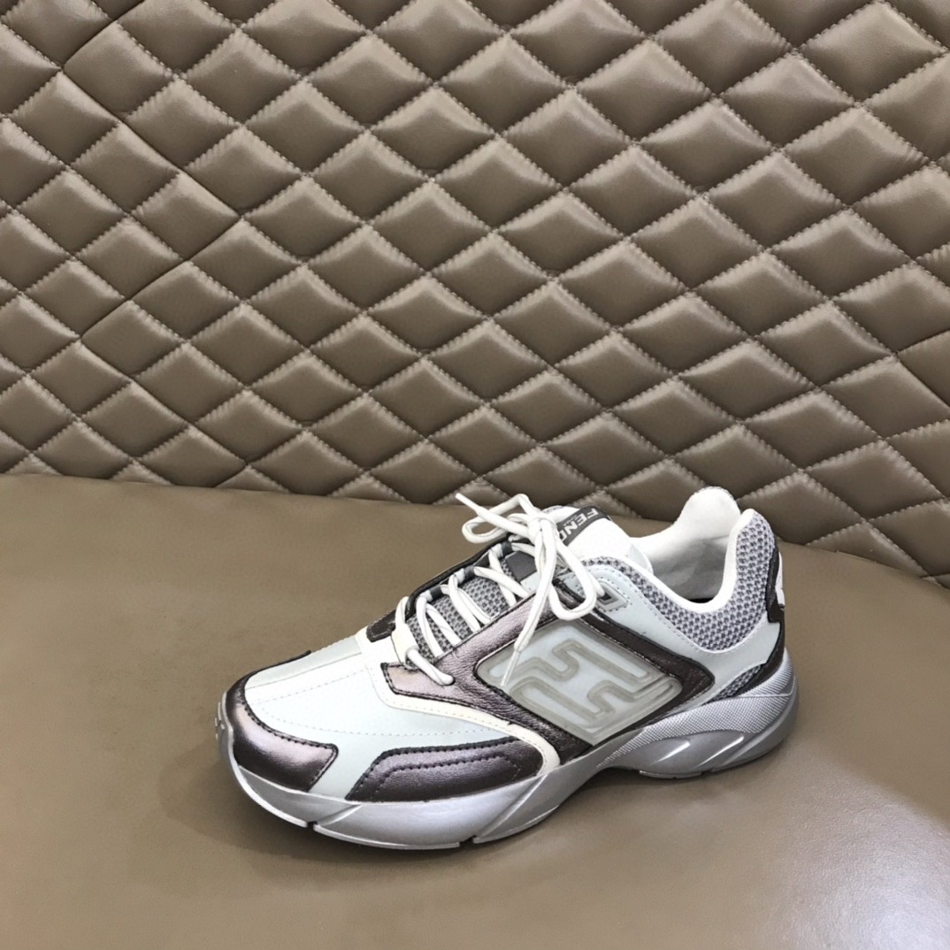 FD F**di Faster Trainers Sneakers Black And White For Women