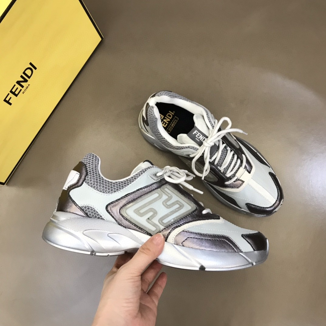 FD F**di Faster Trainers Sneakers Black And White For Women