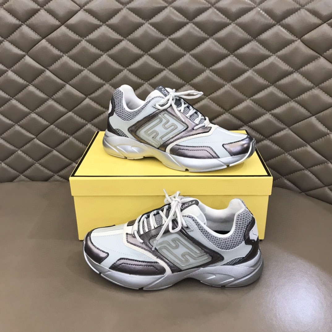 FD F**di Faster Trainers Sneakers Black And White For Women