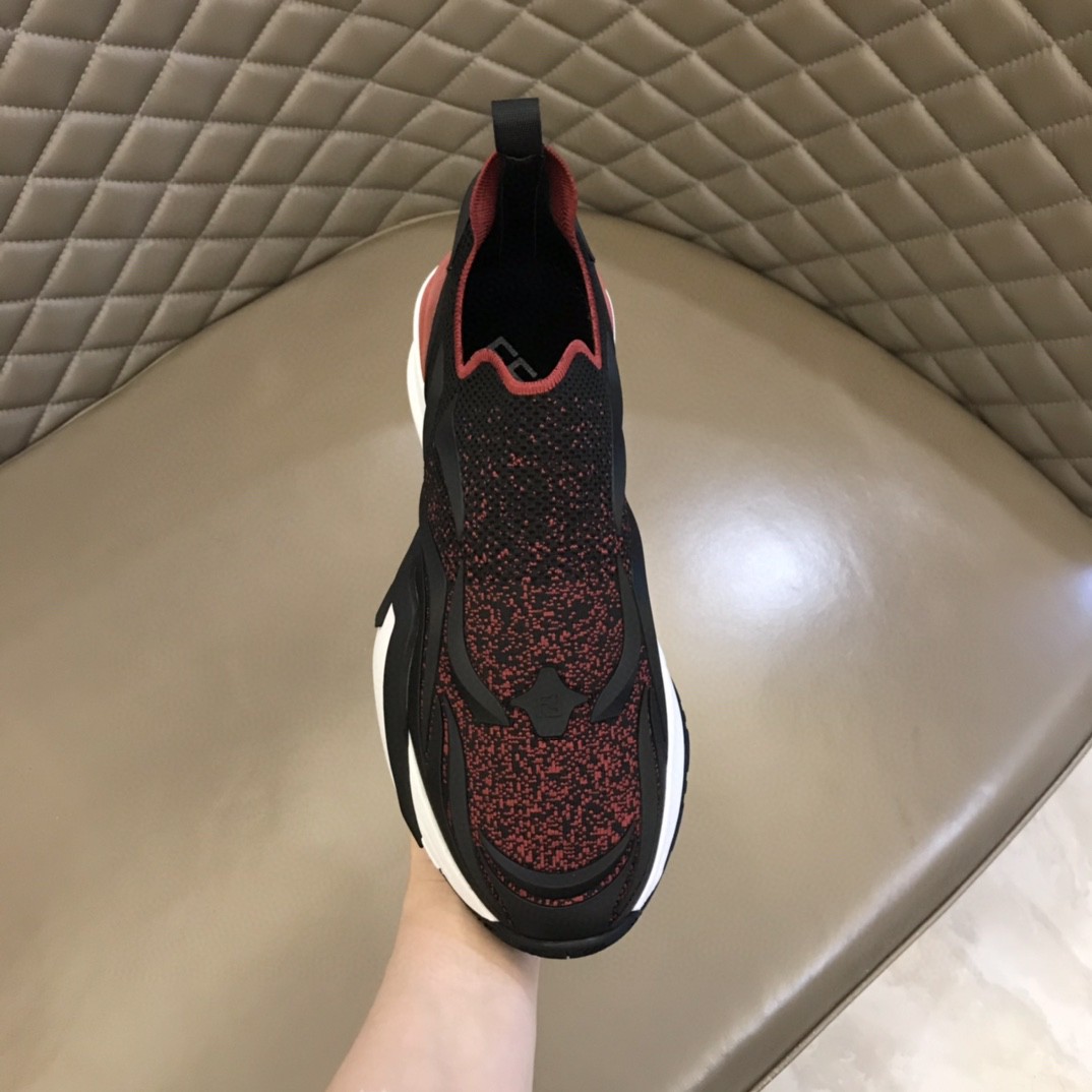 FD F**di Flow Running Sneakers Black And Red For Men