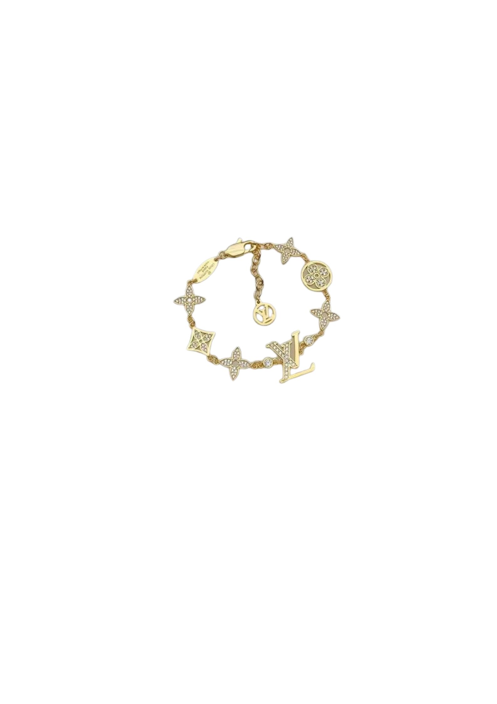 L0vis Vvtt0n LV Blossom Charms Bracelet Gold Tone For Women