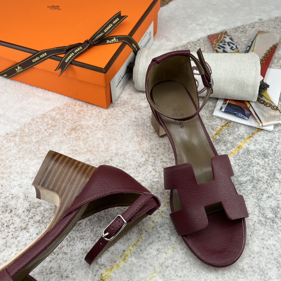 H**me5 Encens 50 Sandal Burgundy For Women