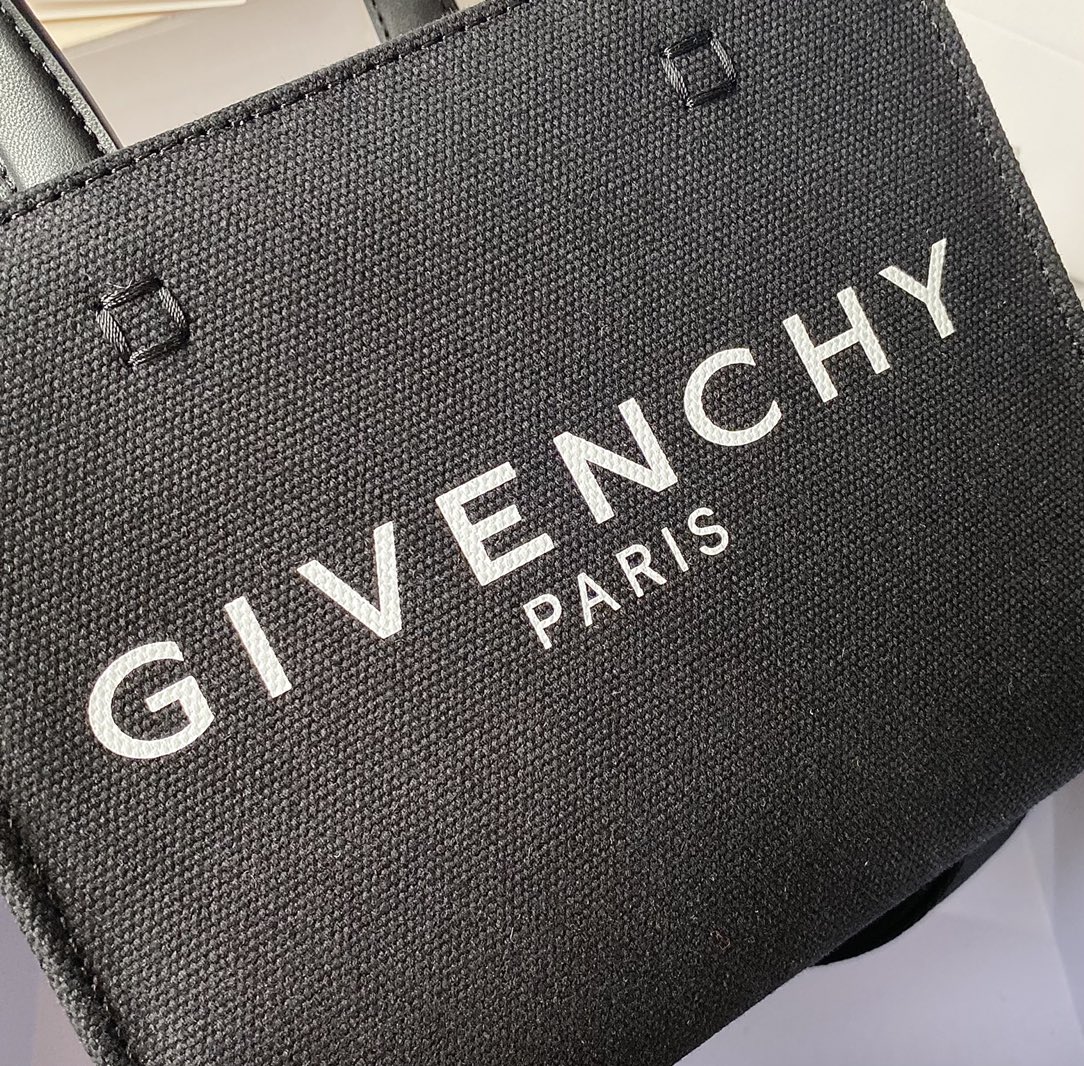 Givenchy Mini G Tote Shopping Bag Black/Beige For Women‎ 7.5in/19cm BB50N0B1F1-001