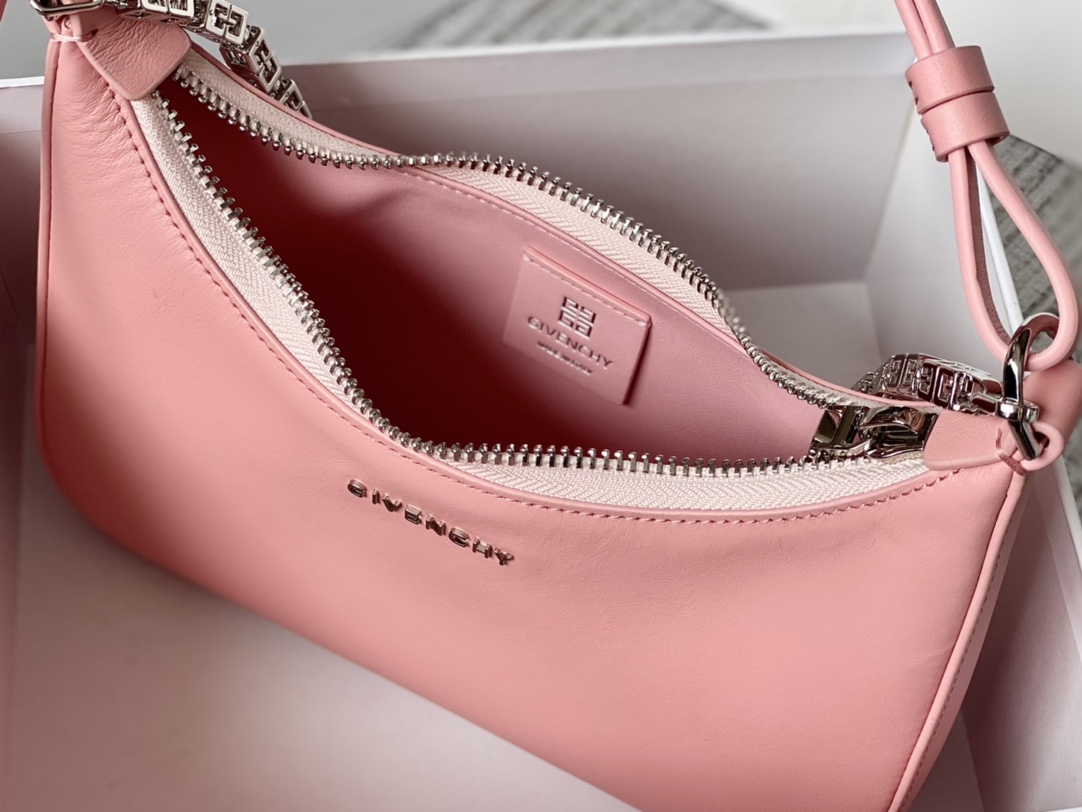 Givenchy Small Moon Cut Out Bag Black/Pink/Cream/Brown/Grey/Dark Grey For Women‎ 9.8in/25cm BB50LGB1A4-001
