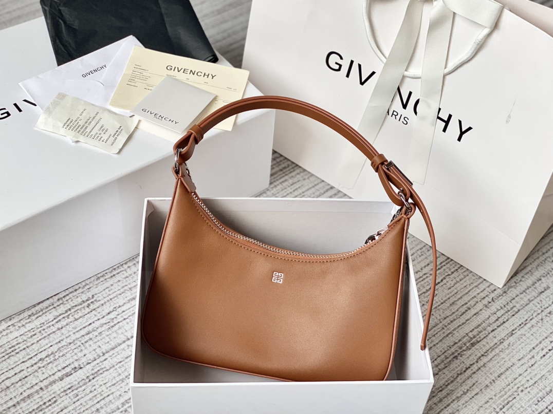 Givenchy Small Moon Cut Out Bag Black/Pink/Cream/Brown/Grey/Dark Grey For Women‎ 9.8in/25cm BB50LGB1A4-001