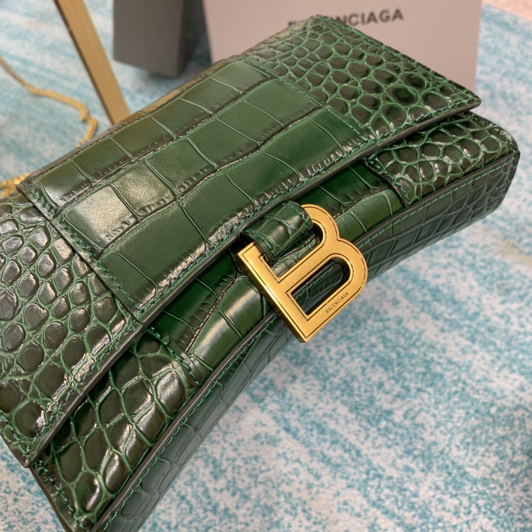 Ba1en*iaga Hourglass Wallet Pink/Burgundy/Dark Green/Black For Women‎ 7.6in/19cm 6560501LRGM6310