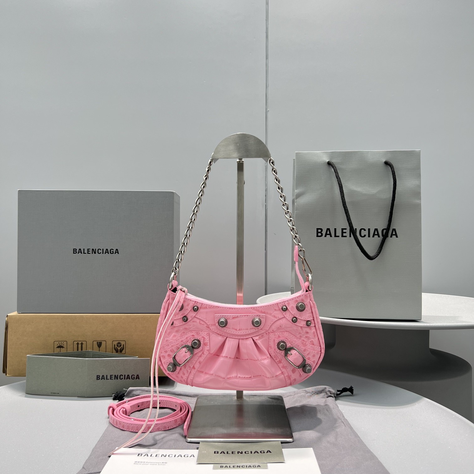 Ba1en*iaga Le Cagole Mini Bag Purple/Black/Pink/Green For Women‎ 8.2in/20.8cm