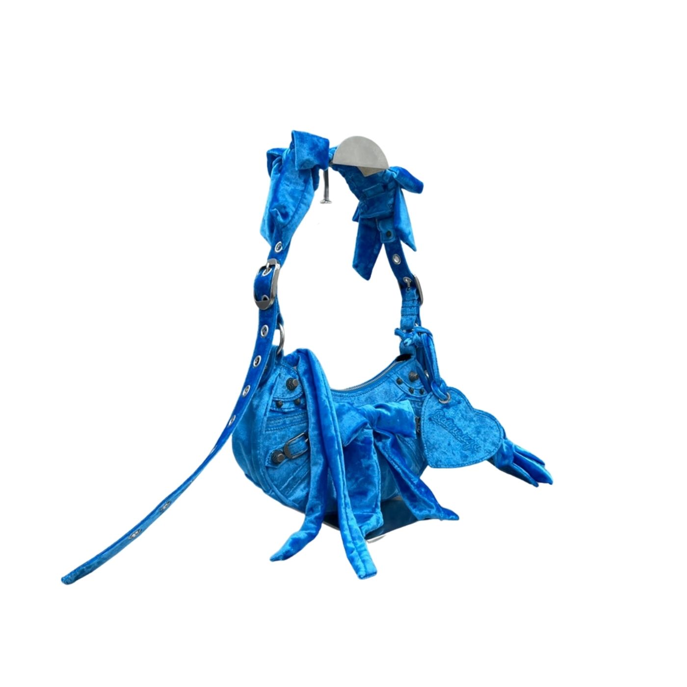 Ba1en*iaga Le Cagole XS Shoulder Bag Blue For Women‎ 10.2in/25.9cm