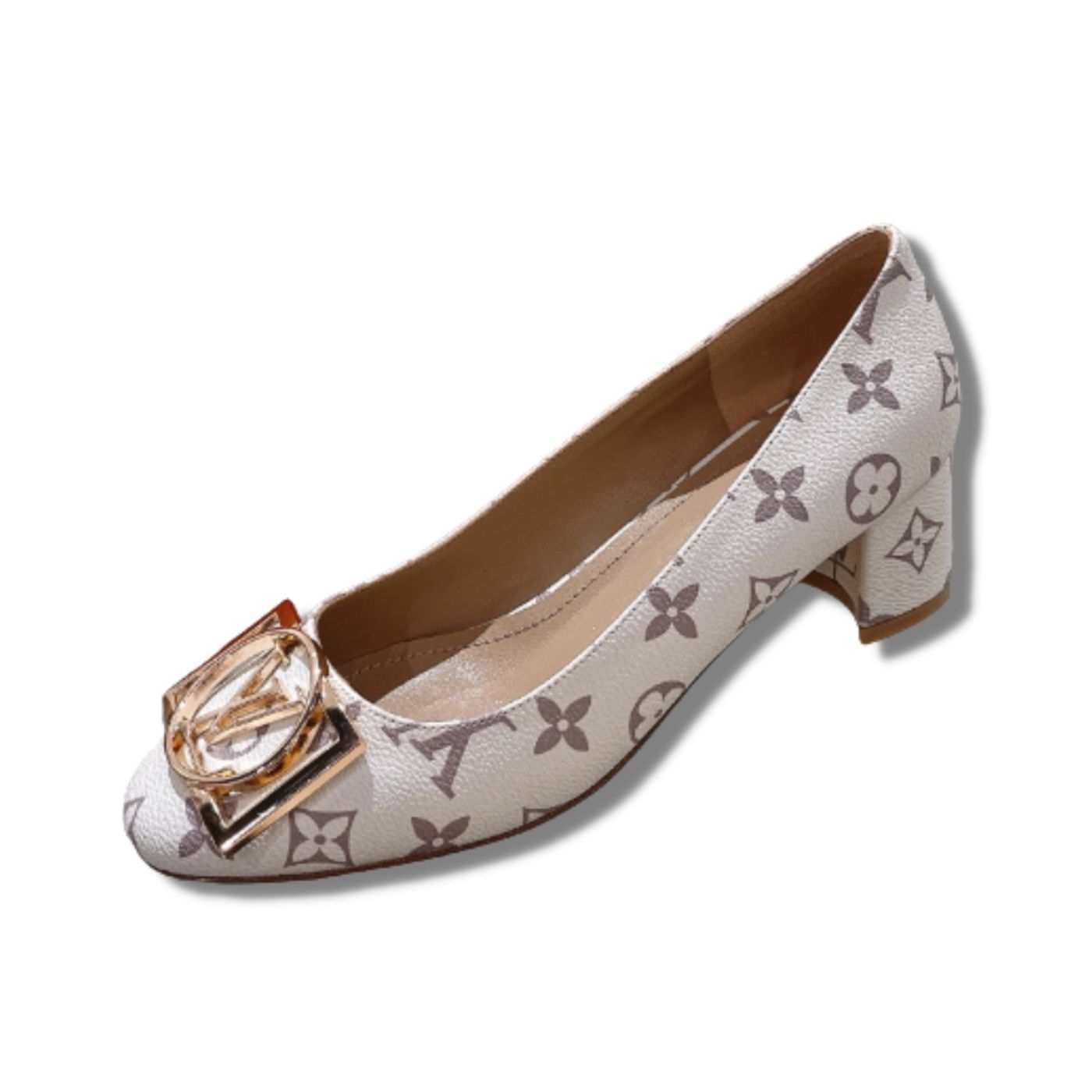 L0vis Vvtt0n Madeleine Pump White For Women 4.5cm/1.8in