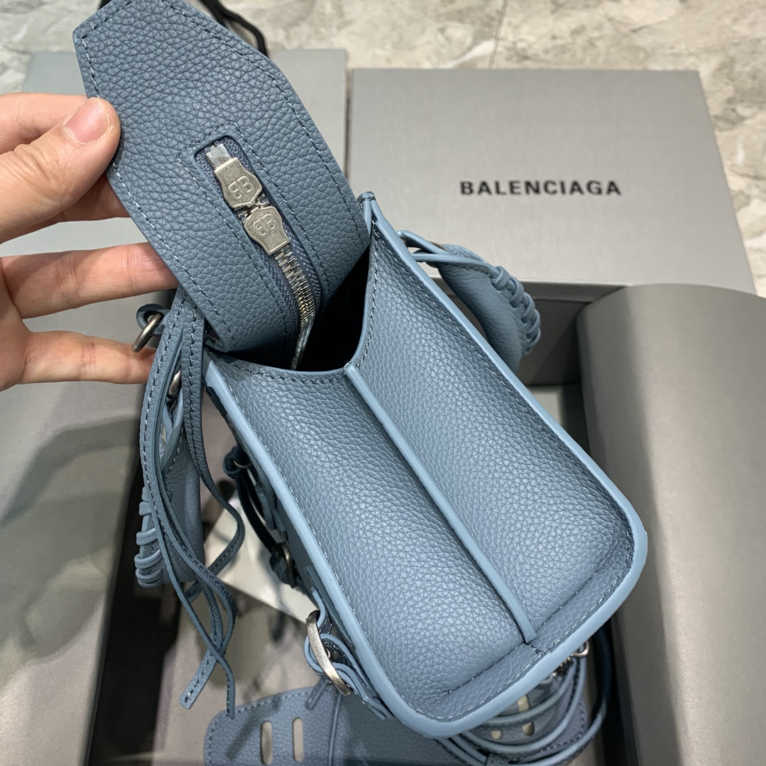 Ba1en*iaga Neo Classic Mini Handbag Black/Blue For Women‎ 8.6in/21.8cm 69806715Y471000