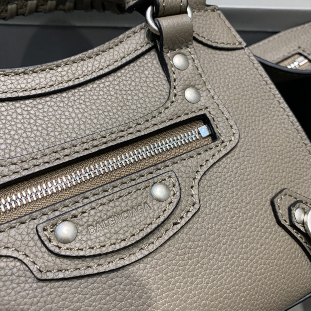 Ba1en*iaga Neo Classic Mini Handbag Black/Dark Blue/Cream/Brown/Green Khaki For Women‎ 8.6in/21.8cm