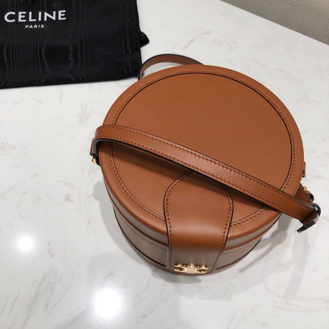 Ce1i*e Shocket Bag Brown For Women‎ 6.7in/17cm