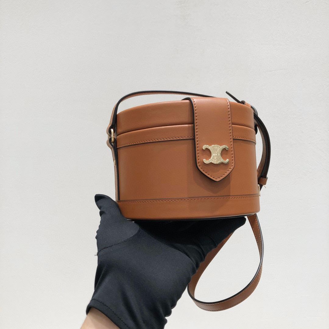 Ce1i*e Shocket Bag Brown For Women‎ 6.7in/17cm