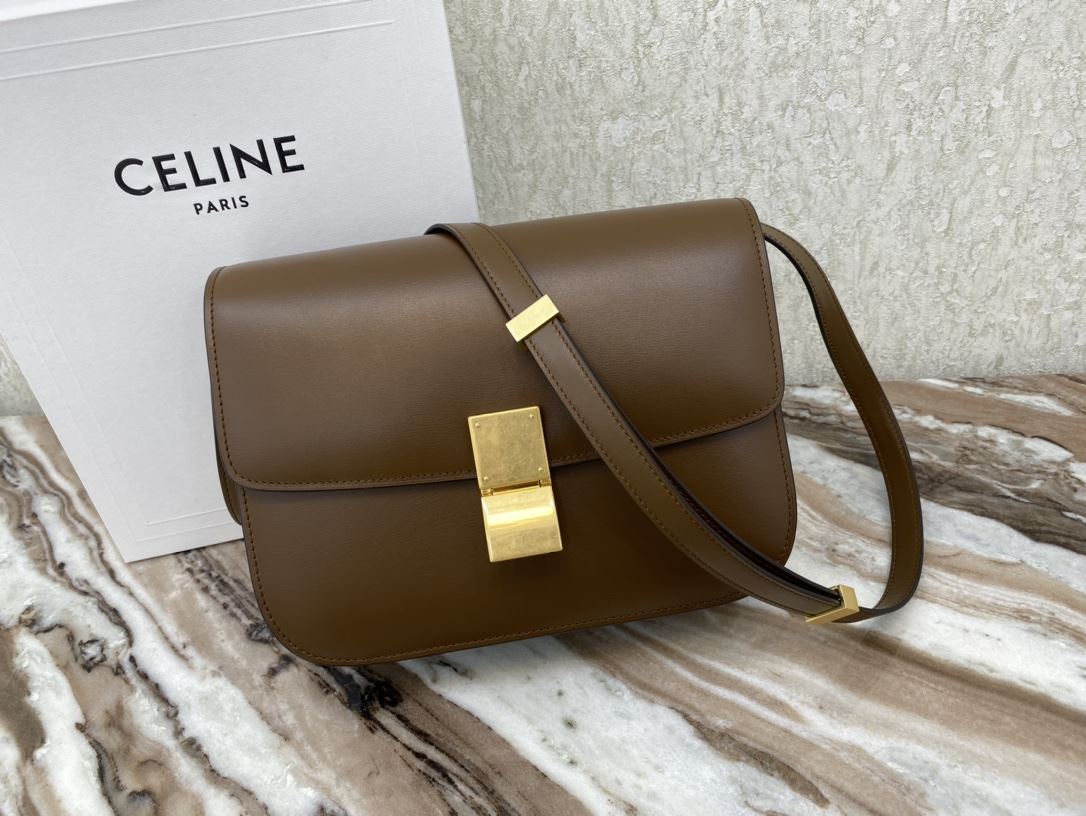Ce1i*e Teen Classic Bag In Box Black/Brown/Red/Burgundy/Green/Dark Red For Women‎ 7in/18.5cm 192523DLS.38NO