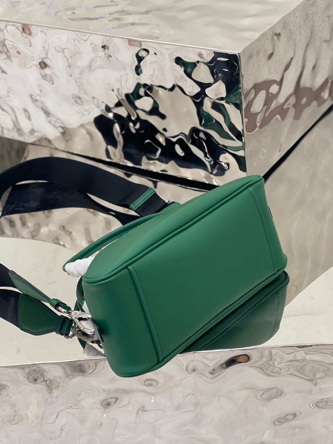 Pra*a Triangle Bag Yellow/Green For Women 9.8 in / 25 cm 1BB082_2BYA_F0377_V_NEO