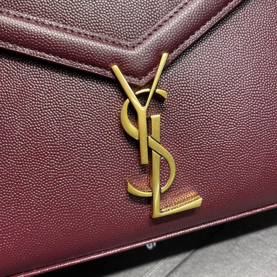 Sa1nt Lau*nt Cassandra Medium Top Handle Bag Black/Burgundy/Green/Grey/Light Yellow For Women‎ 9.6in/24.5cm 6239310SX0W2045