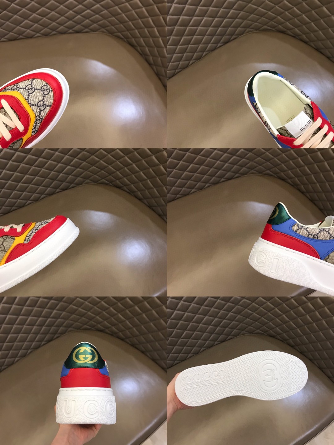 Gvc*1 GG Sneaker Red For Men 726828 FABAV 4050