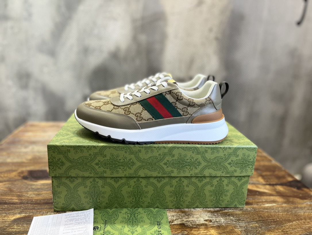 Gvc*1 Sneaker With Web Beige For Men
