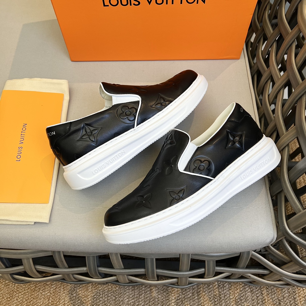 L0vis Vvtt0n Beverly Hills Slip On Black For Men 1A9ZP1