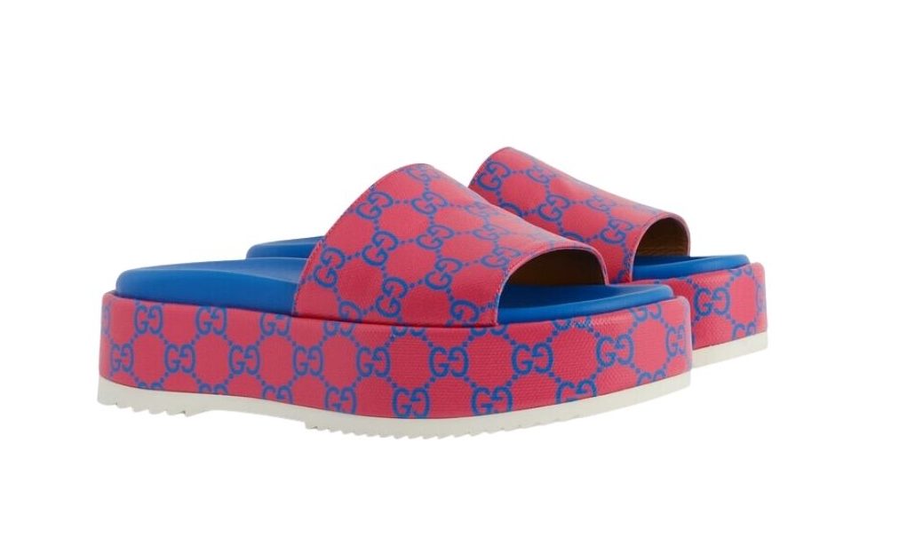 Gvc*1 Platform Slide Sandal Pink For Women ‎734913 FABJF 5614
