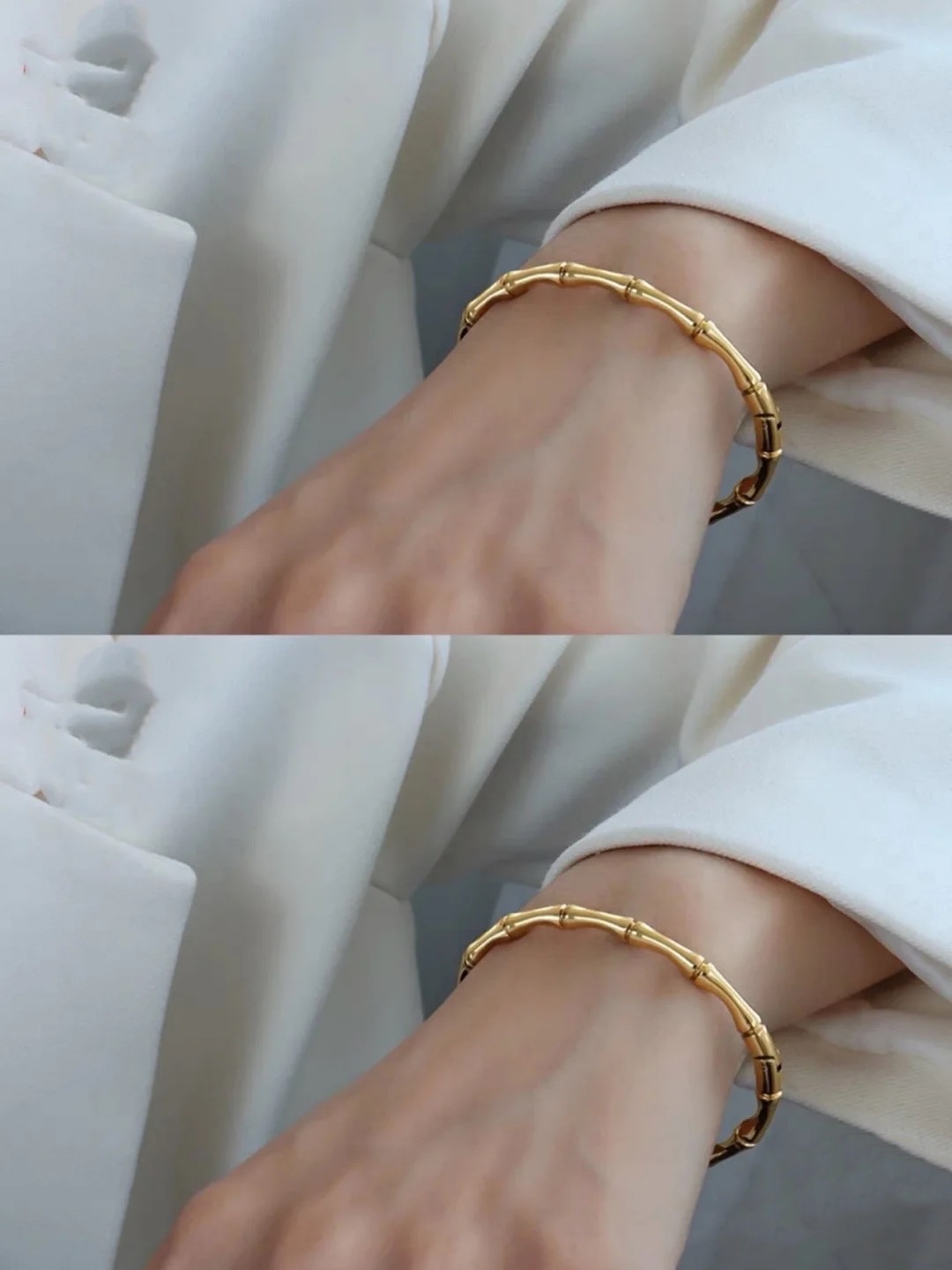 Gvc*1 Bamboo Bracelet Gold For Women