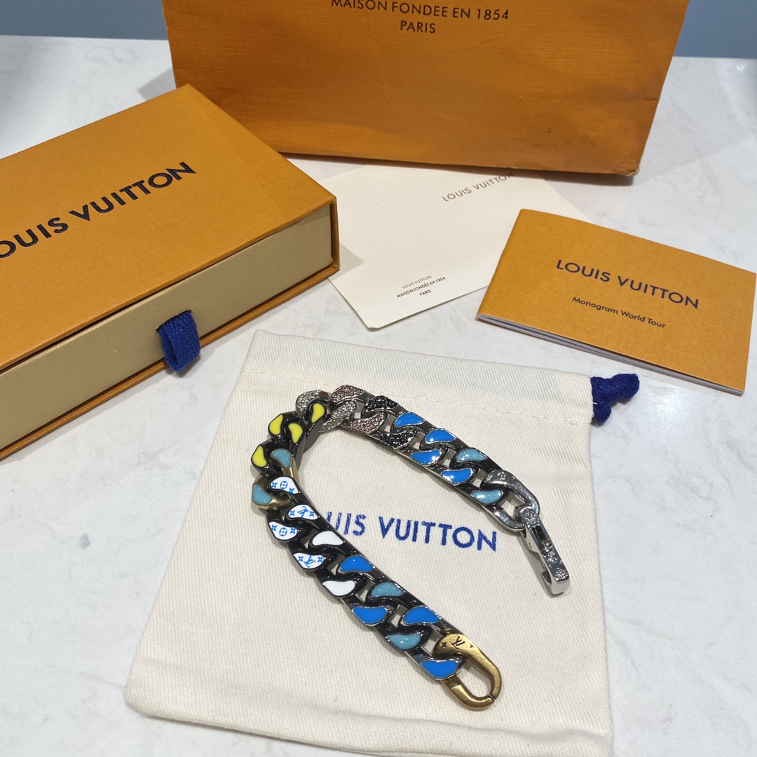 L0vis Vvtt0n Cuban Chain Bracelet Multicolor