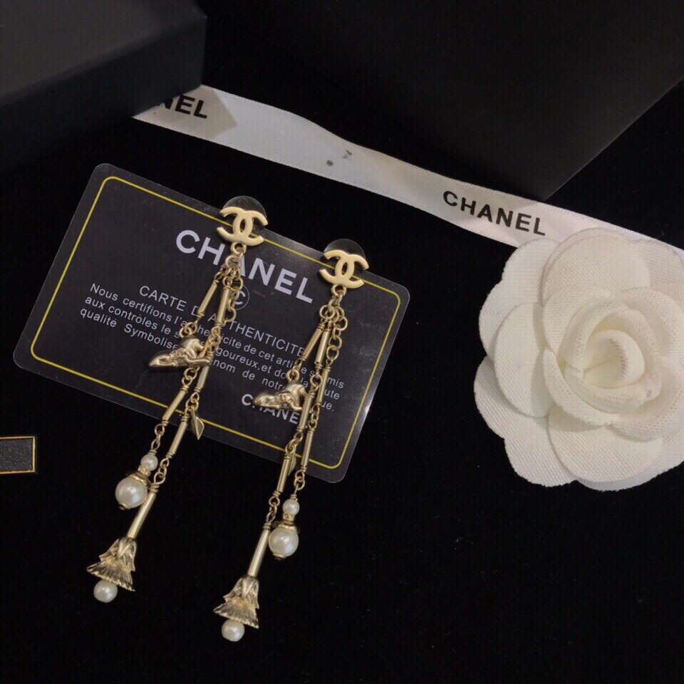 Long Tassel Earrings Gold For Women