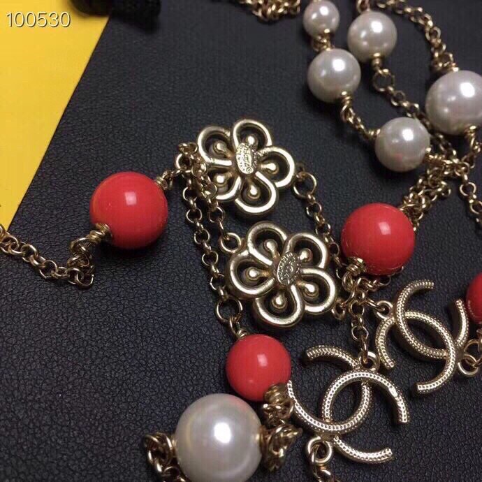 Ch**el Necklace Red For Women