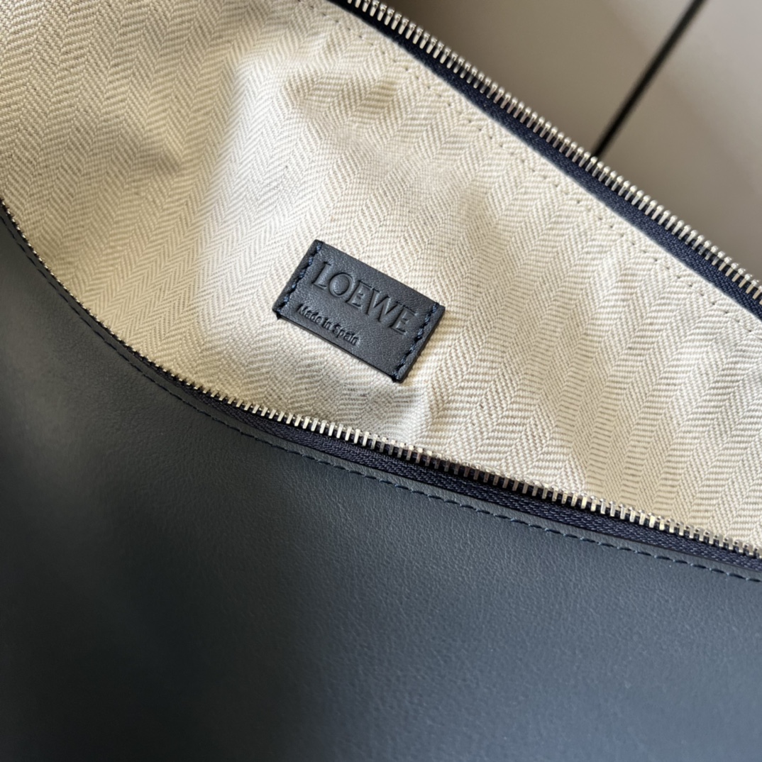 L0ew* Cubi Crossbody Bag Black/Navy Blue/Brown For Women 8.3in / 21cm