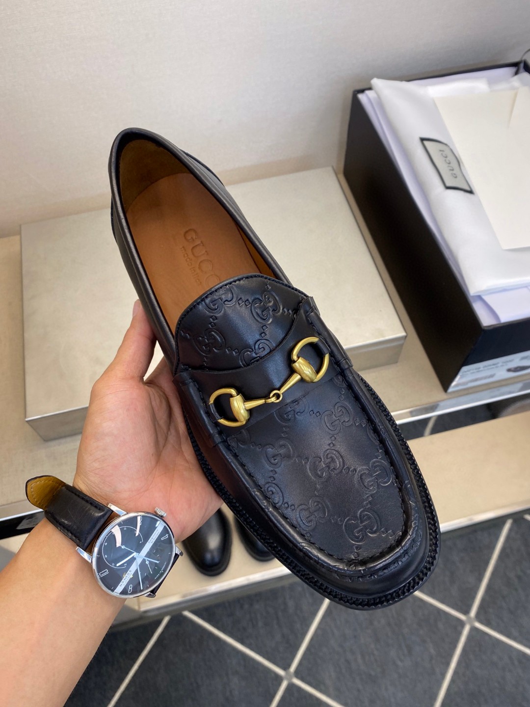 Gvc*1 1953 Horsebit Loafer Black For Men