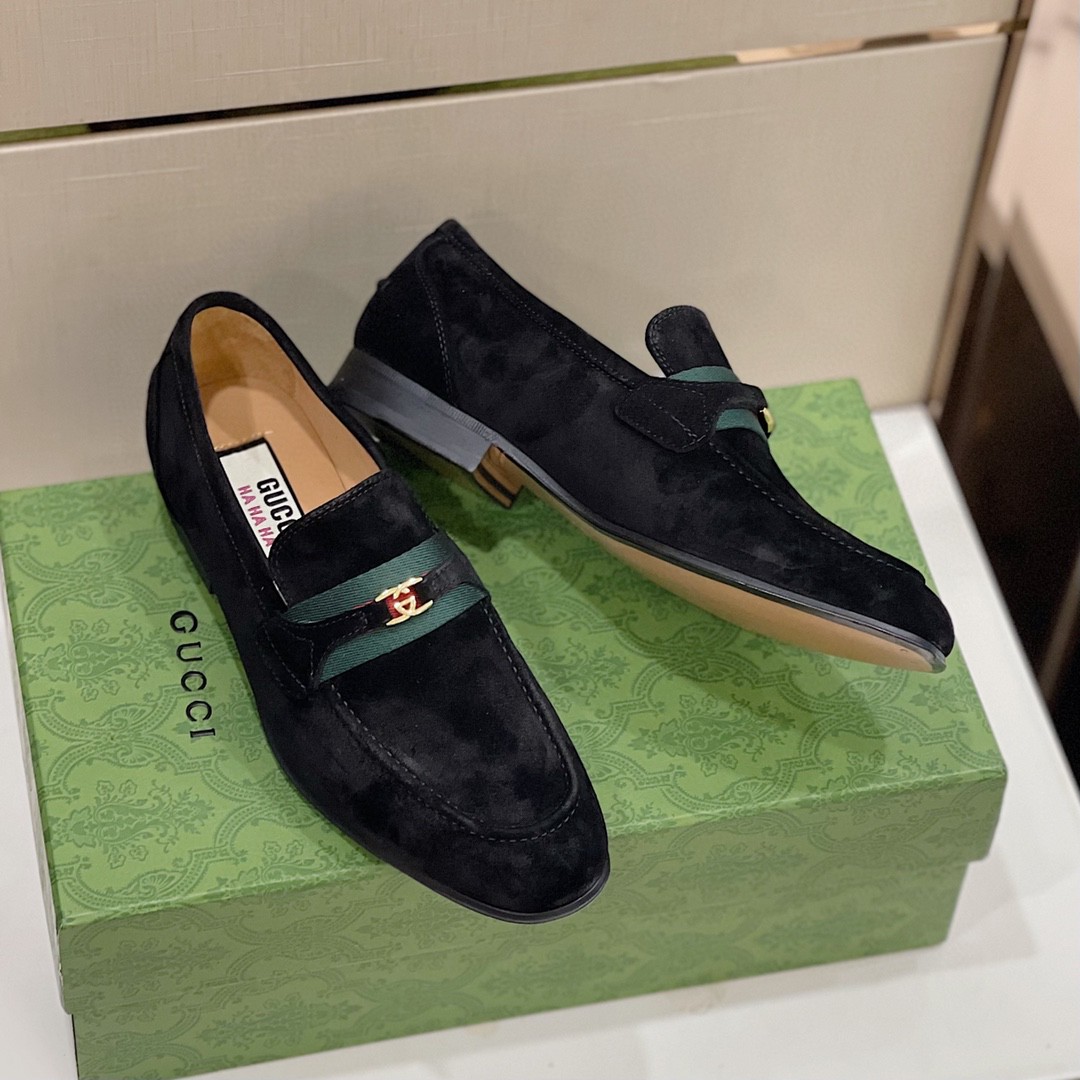 Gvc*1 Loafer With Interlocking G Black For Men