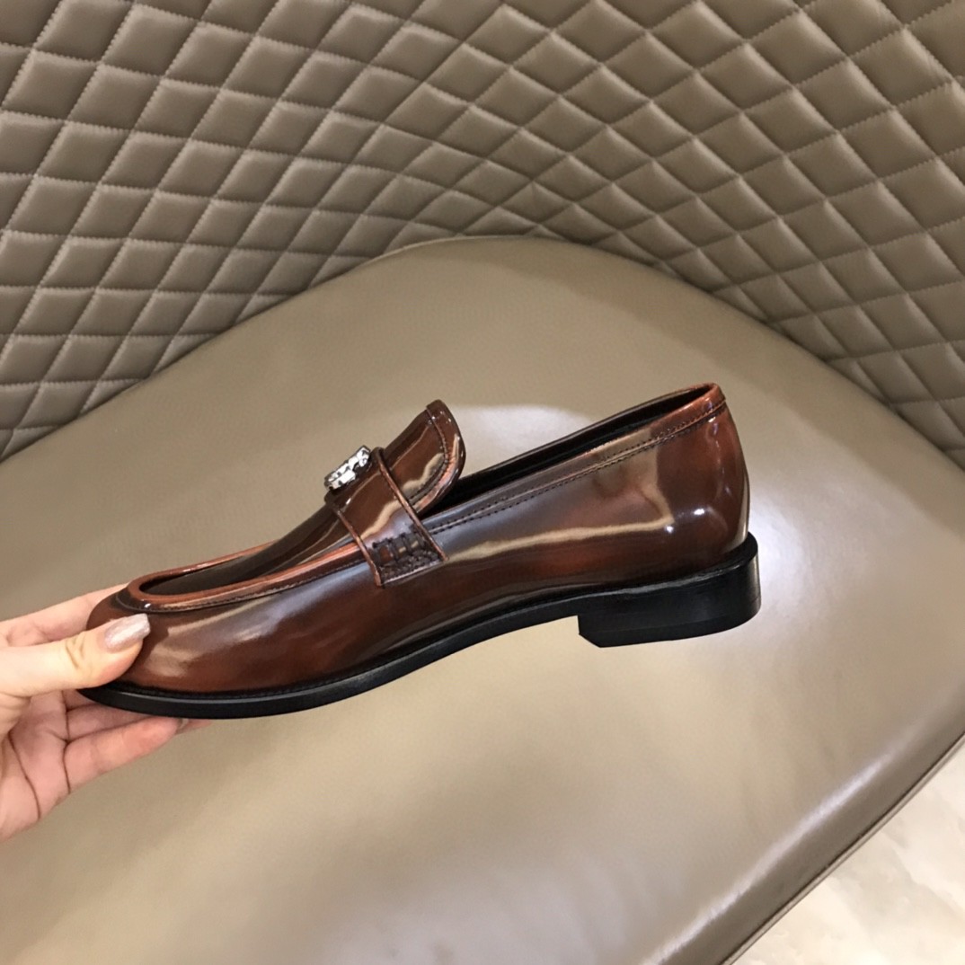 Gvc*1 Loafer With Interlocking G Dark Brown For Men