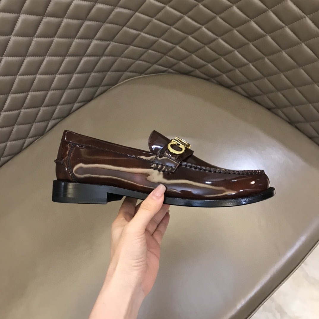Loafer With Logo Gvc*1 Dark Brown For Men