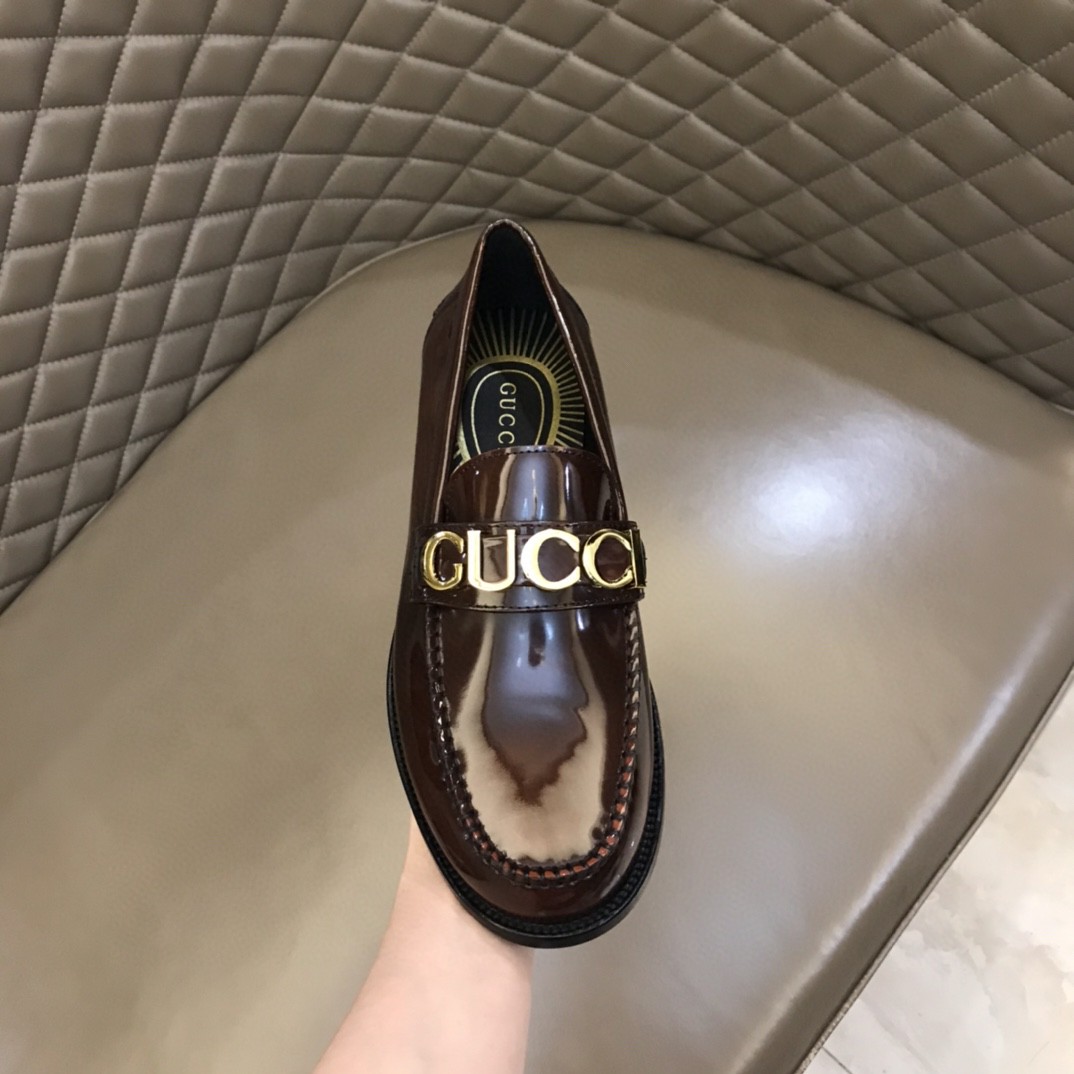 Loafer With Logo Gvc*1 Dark Brown For Men