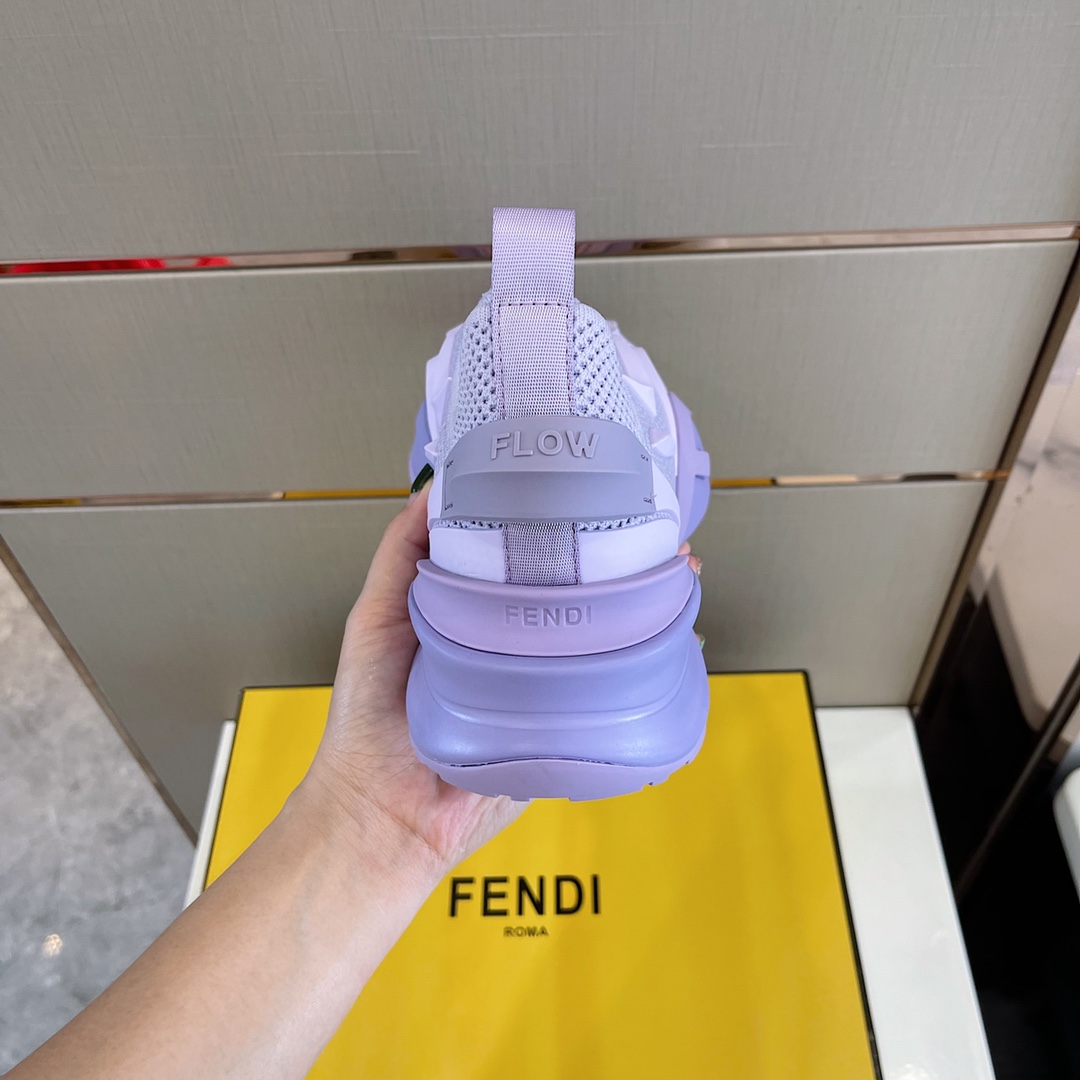 F**di FD Flow Running Sneakers Purple For Men