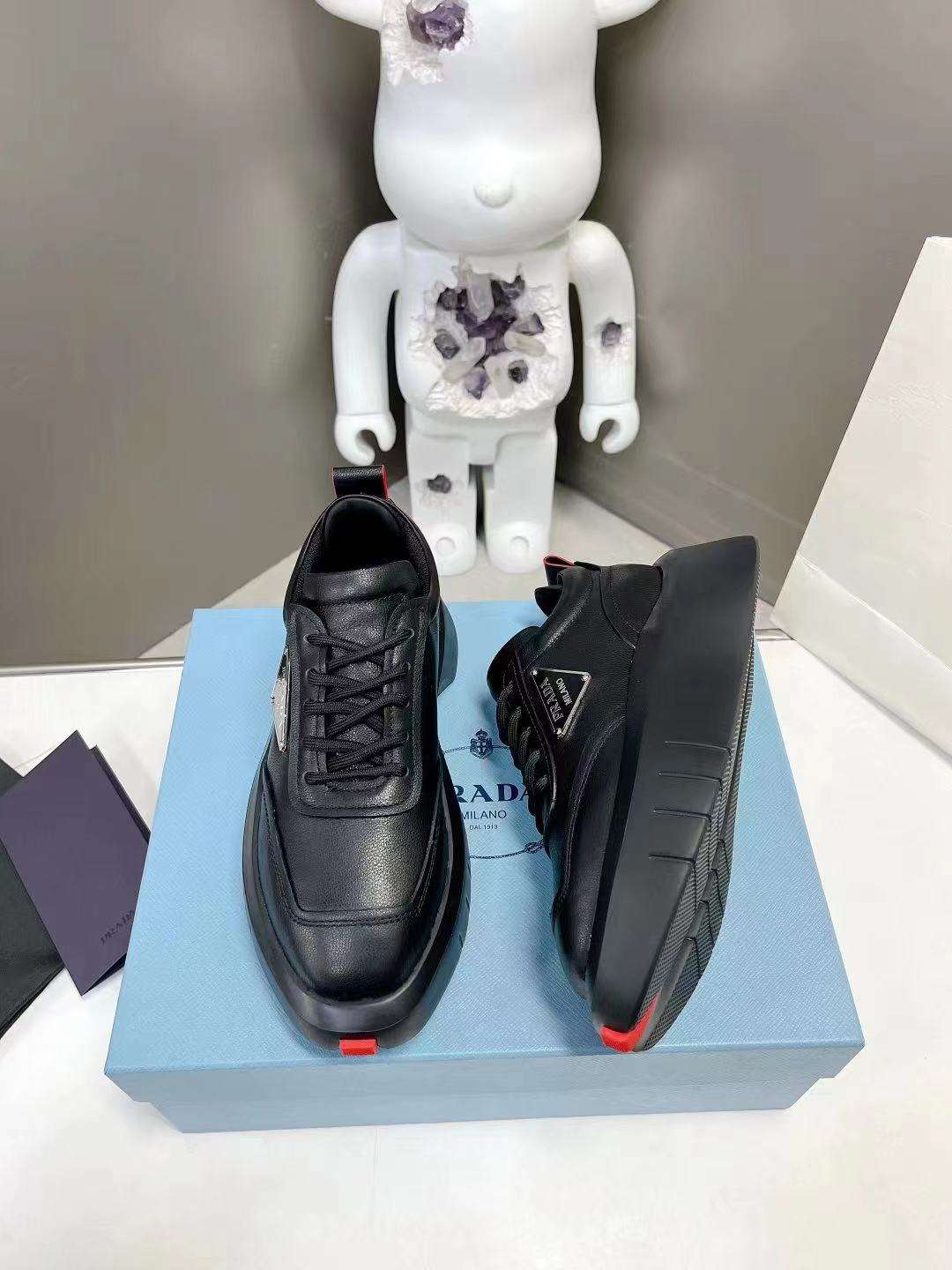Pra*a Padded Sneakers Black For Women