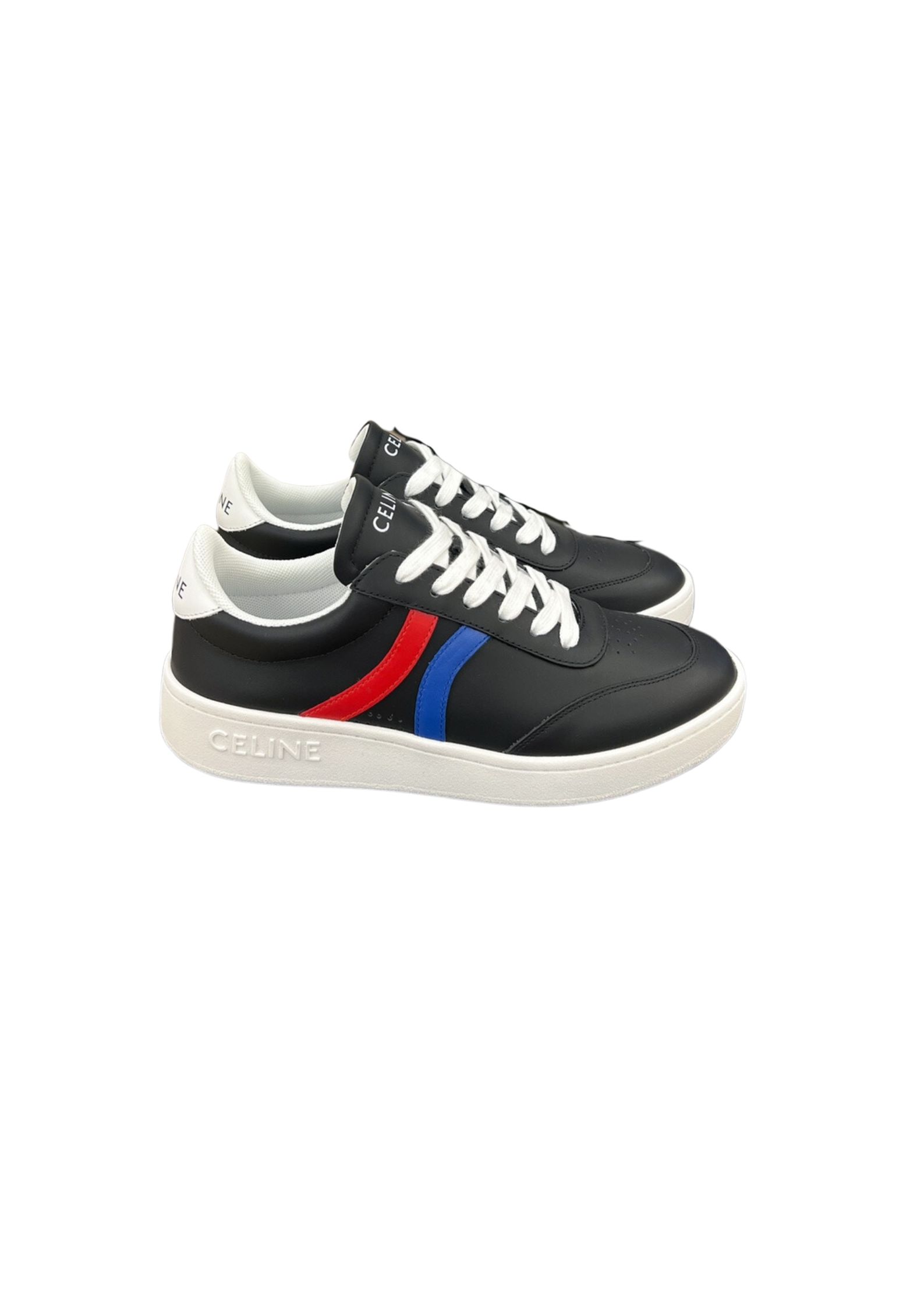 Ce1i*e Tennis Sneakers And Laminated Black For Women