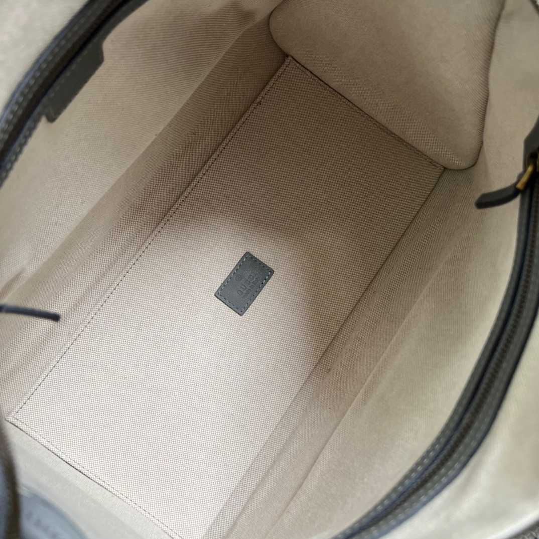 Gvc*1 Double G-Detailed Smooth Medium Handbag White For Men 13.3 in/ 34 cm
