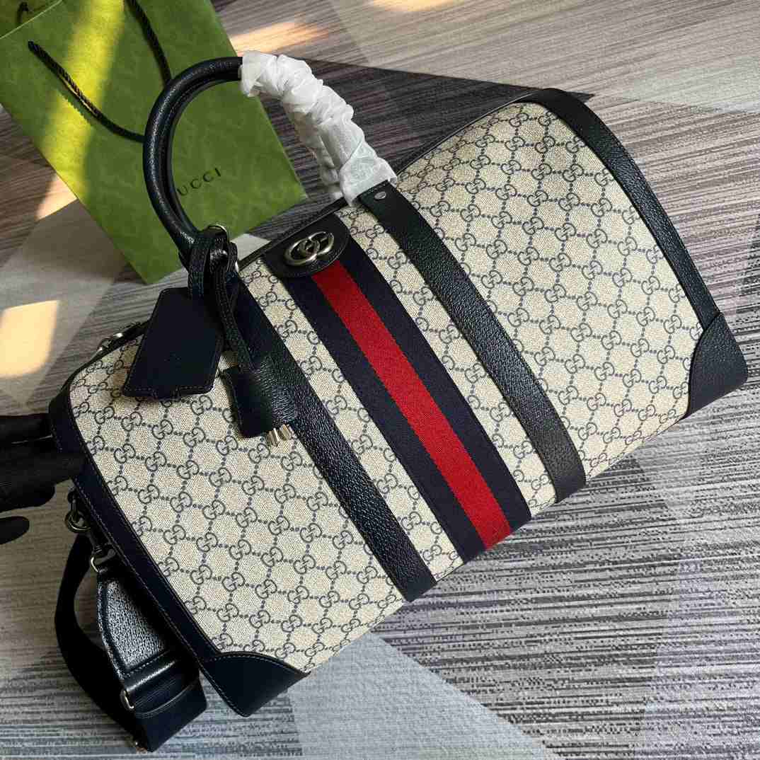 Gvc*1 Savoy Small Duffle Bag Blue/Black 17.7 in/45 cm 724642 9C2SN 4076