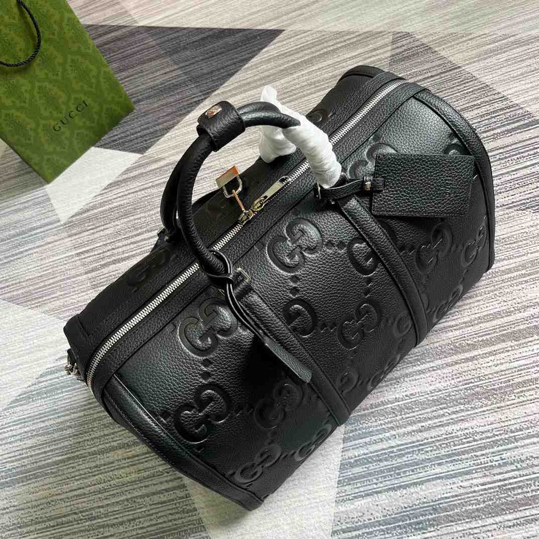 Gvc*1 Jumbo Gg Small Duffle Bag Black 17.7 in/45cm 725282 AABY7 1000