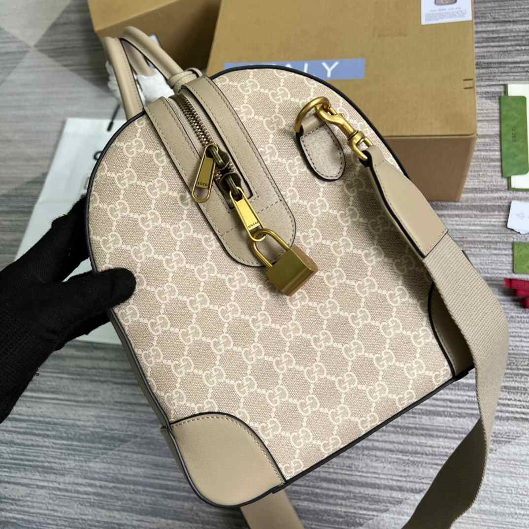 Gvc*1 Savoy Small Duffle Bag Beige/Grey 17.3 in/43 cm 724642 UULDT 9684