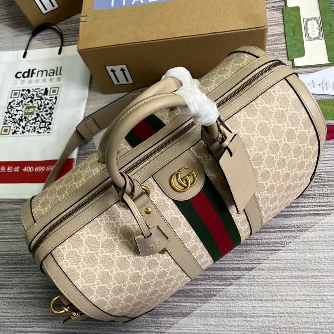 Gvc*1 Savoy Small Duffle Bag Beige/Grey 17.3 in/43 cm 724642 UULDT 9684
