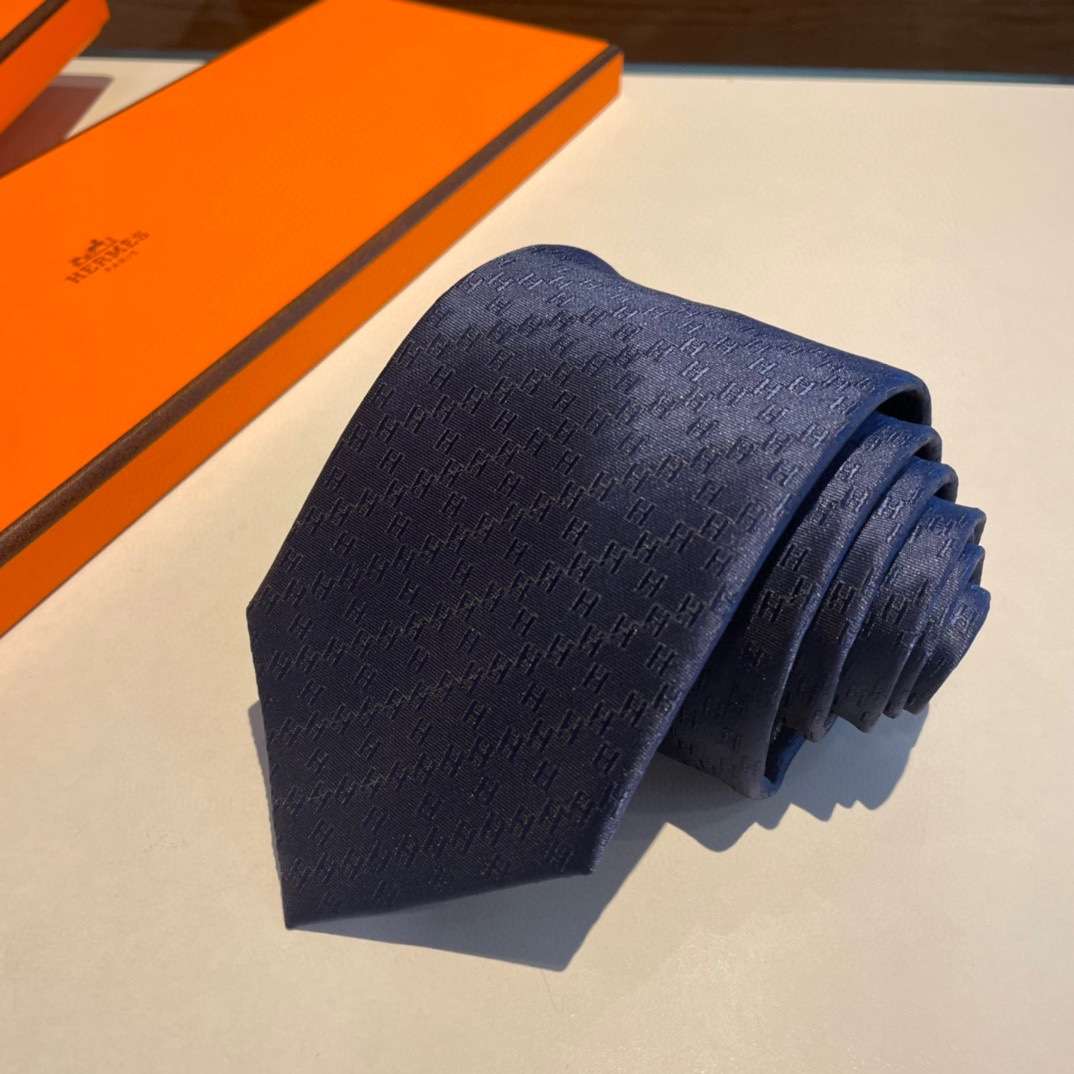 H**me5 Faconnee H Tie Navy Blue For Men