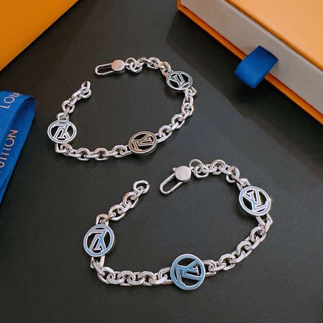L0vis Vvtt0n Rock Punk Bracelet Silver For Women