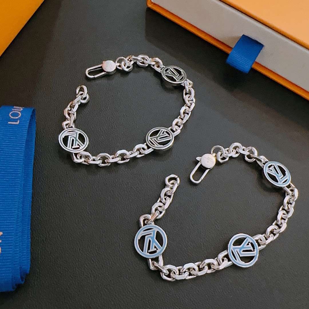 L0vis Vvtt0n Rock Punk Bracelet Silver For Women