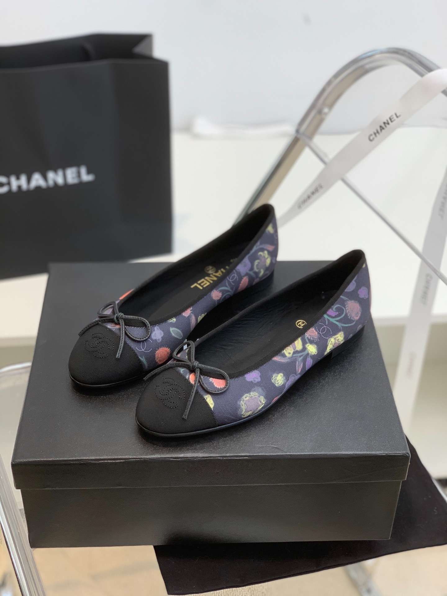 Ch**el Ballet Flats Purple For Women