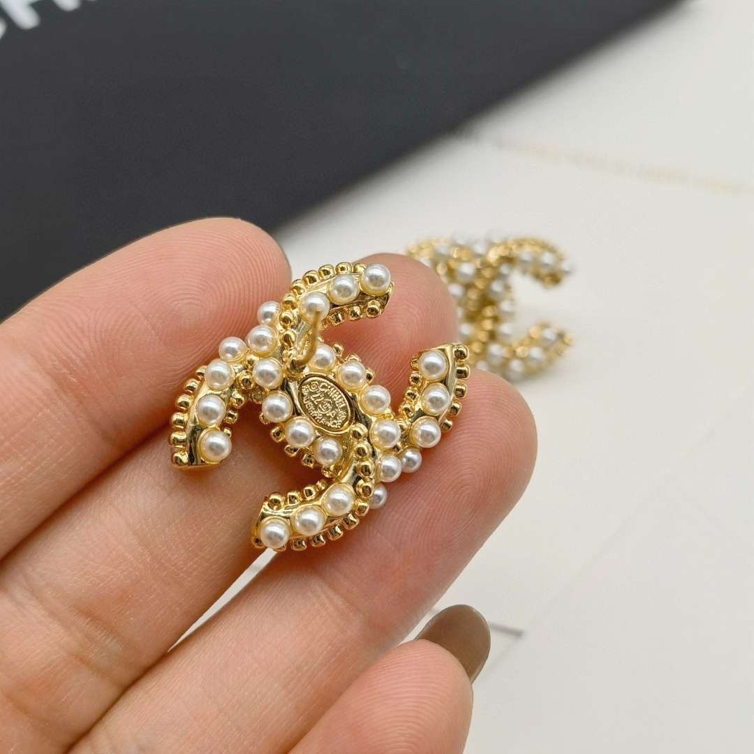 Ch**el CC Earrings Gold For Women